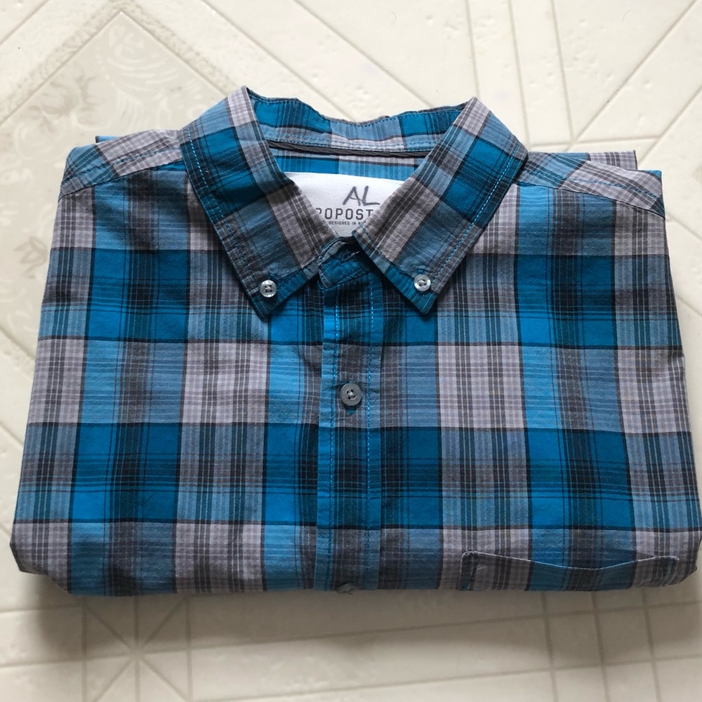 Aeropostale Casual Plaid Button Down